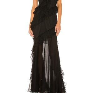 Amur - Black Harlow Dress - 100% Silk